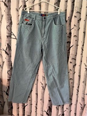 EMPYRE baby blue corduroy baggy pants